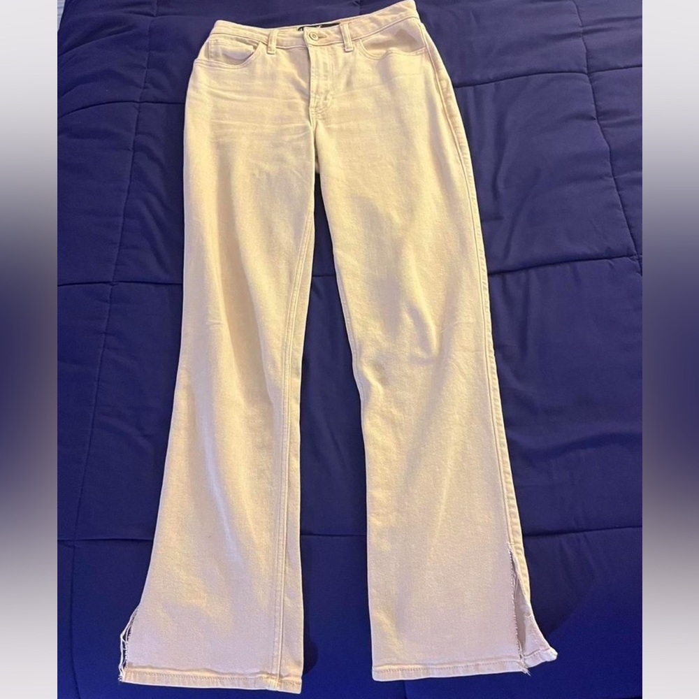 Hollister Women's Tan Ultra High Rise ‘90s Vintage Straight Jeans
